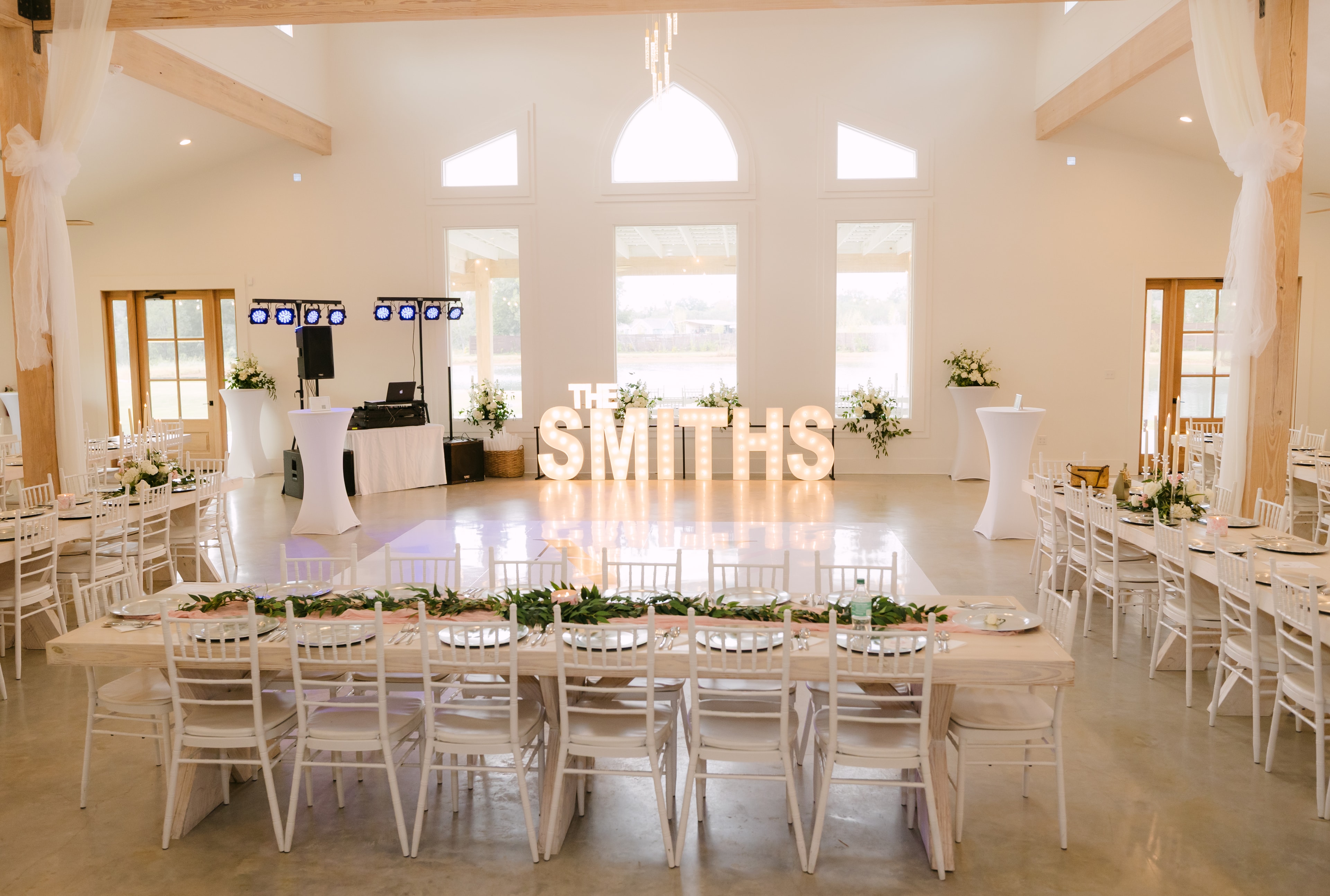 Wedding venue decorating